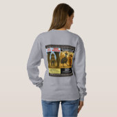 Western-Tierplakat-Parodie Sweatshirt (Schwarz voll)