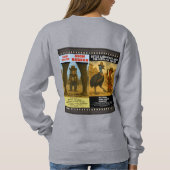 Western-Tierplakat-Parodie Sweatshirt (Rückseite)