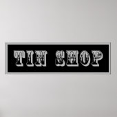 Western Tin Shop Sign Poster (Vorne)