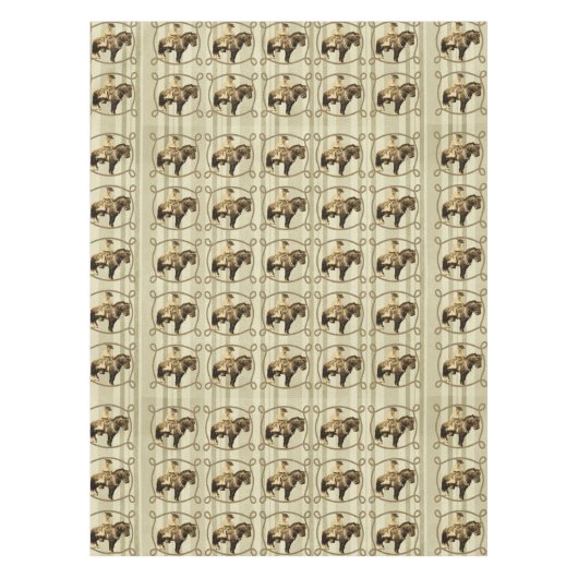 Western Tischdecke Vintag Cowboy (Vorderseite)