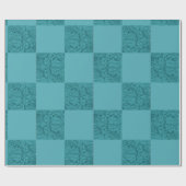 Western-Toolbar Leder Turquiose Block Print Geschenkpapier (Flach)