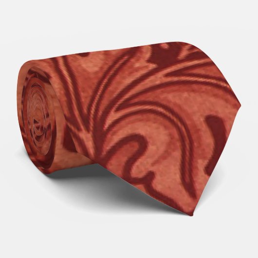 Western Tooled Leather Krawatte (Gerollt)