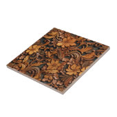 Western Toolted Leather Keramik Tile Fliese (Seite)