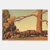 Western "Top of the Ridge" Kunst von Maynard Dixon Geschenkpapier Set (Vorderseite 3)