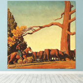 Western "Top of the Ridge" Kunst von Maynard Dixon Leinwanddruck (Insitu (Holzboden))