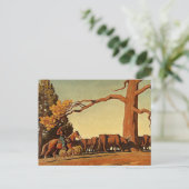 Western "Top of the Ridge" Kunst von Maynard Dixon Postkarte (Stehend Vorderseite)