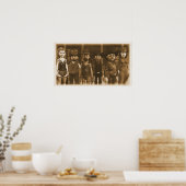 Western Townvolk - Kleines Poster (Küche)