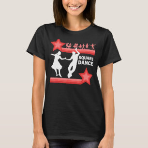 Western Traditioneller Square Dance Retro Dancing T-Shirt