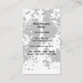 Western tragen Modekarten Visitenkarte (Rückseite)