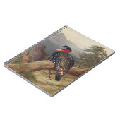 Western tragopan, Vogelbilder Notizblock (Linke Seite)