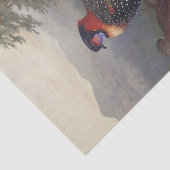 Western tragopan, Vogelbilder Seidenpapier (Ausschnitt)