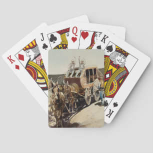 Western "Trail Drive" von Edward Borein Spielkarten