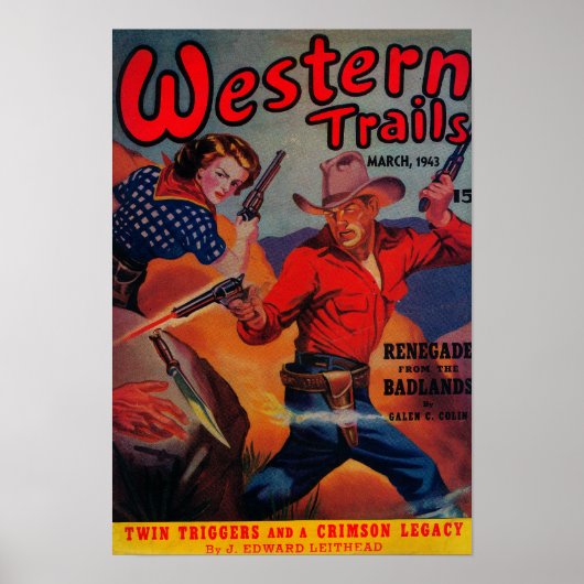 Western Trails Magazine Cover Poster (Vorne)