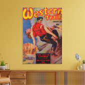 Western Trails Magazine Titelseite 3 Leinwanddruck (Insitu (Wohnzimmer))