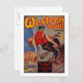 Western Trails Magazine Titelseite 3 Postkarte (Vorne/Hinten)