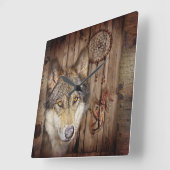 Western Traumfänger, einheimischer amerikanische U Quadratische Wanduhr (Winkel)