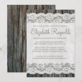 Western Tree Bark Bridal Dusche Einladungen (Vorne/Hinten)