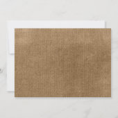 Western Tree Branches Hochzeiten Einladungen (Rückseite)