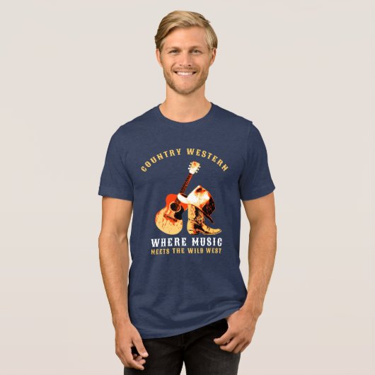 Western Tri-Blend Shirt (Vorderseite voll)