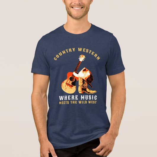 Western Tri-Blend Shirt (Vorderseite)