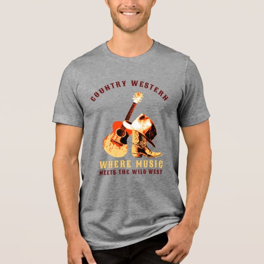 Western Tri-Blend Shirt (Vorderseite)