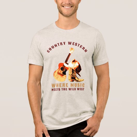 Western Tri-Blend Shirt (Vorderseite)