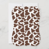 Western Triplet Cowboys Kinderdusche Einladung (Rückseite)