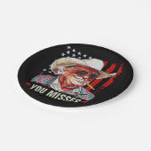 Western Trump Cowboy | Sie haben Trump 2024 vermis Pappteller (Schrägansicht)