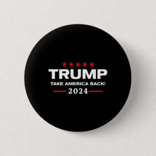 Western Trump Cowboy Sie haben Trump 2024 verpasst Button