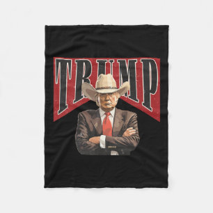 Western Trump Cowboy T-Shirt Nimm Amerika zurück T Fleecedecke