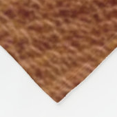 Western Türkis Glitzer Geblüht Leather Leopard Fleecedecke (Ecke)