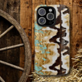 Western Türkis Lederstil Frauen Case-Mate iPhone Hülle
