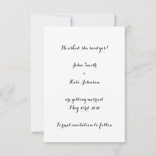 Western Türkis Save the Date RSVP Karte (Rückseite)