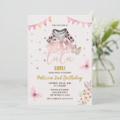 Western Tutu Niedliche Blumengärtnerin Geburtstag Einladung (Stehend Vorderseite)