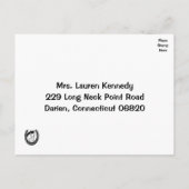 Western UAWG Wedding Horse Brown Wood Country Einladungspostkarte (Rückseite)