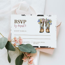 Western und Country Blume Boots Rustikale Hochzeit