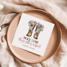 Western und Country Blume Boots Rustikale Hochzeit Serviette