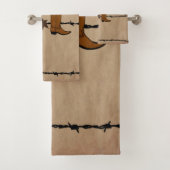 Western- und Stacheldraht Badhandtuch Set (Insitu)