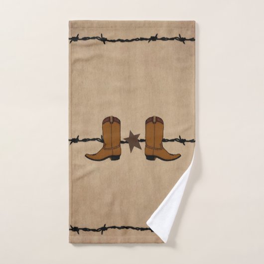 Western- und Stacheldraht Badhandtuch Set (Handtuch)