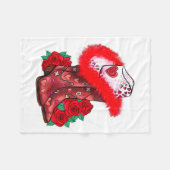 Western Valentines Day Cowgirl Boots Yeehaw Howdy  Fleecedecke (Vorderseite (Horizontal))