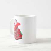 Western Valentines Day Cowgirl Boots Yeehaw Howdy Kaffeetasse (Vorderseite Links)