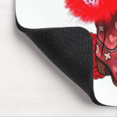 Western Valentines Day Cowgirl Boots Yeehaw Howdy  Mousepad (Ecke)