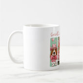 Western Valentins Romantik mit Basset Hound Kaffeetasse (Links)