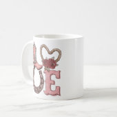 Western Valentinstag Liebe Kaffeetasse (Vorderseite Links)