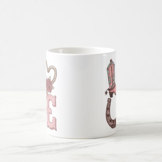 Western Valentinstag Liebe Kaffeetasse (Mittel)