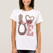 Western Valentinstag Liebe T-Shirt (Vorderseite)