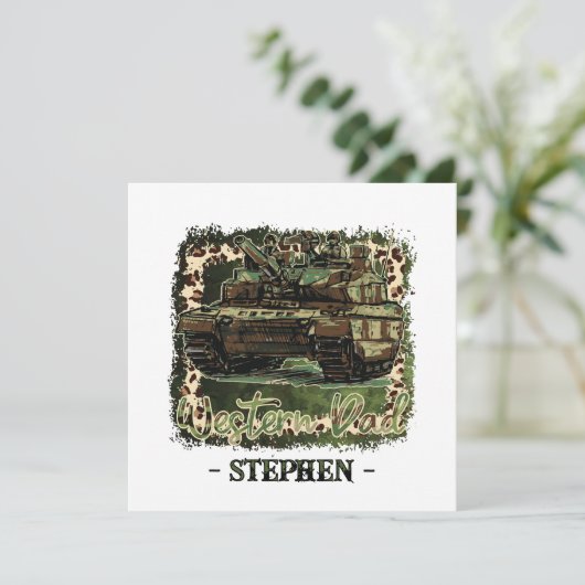 Western Vater Militärtank (Stehend Vorderseite)
