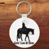 Western Vergnügen Pferd Niedlich und langsam Schlüsselanhänger (Vorderseite)