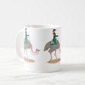 Western-VergnügenOstrich Kaffeetasse (Vorderseite Links)