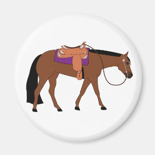 Western-Vergnügens-Pferd Magnet